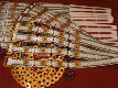Folk belt from Cracow with the bells, rich version, rivtes in gold color